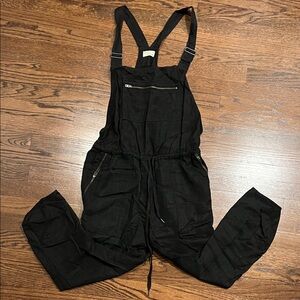 Wilfred Black Denim Overalls